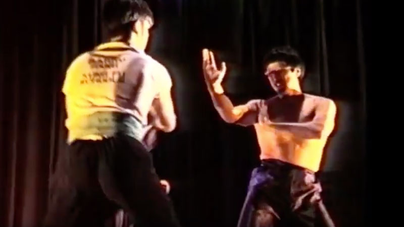 Barry Pang blindfold sparring demonstration